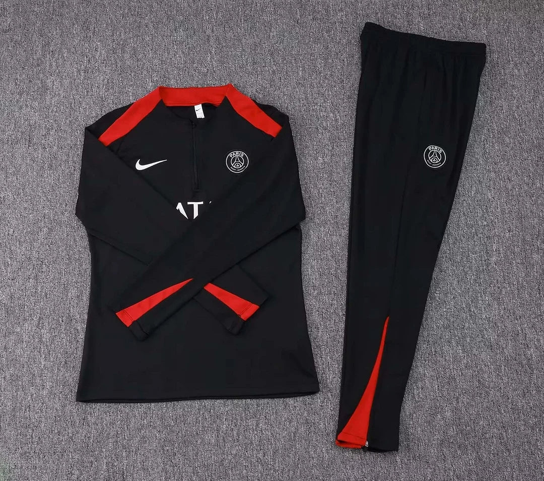 PSG Tracksuit Black/ Red